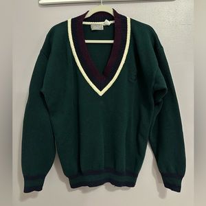 Vintage Men’s METHOD V Neck Varsity Sweater